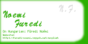 noemi furedi business card
